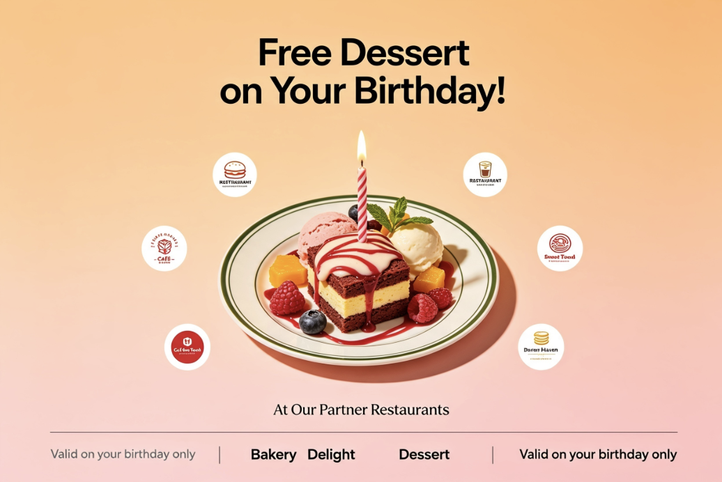 Birthday Free Dessert