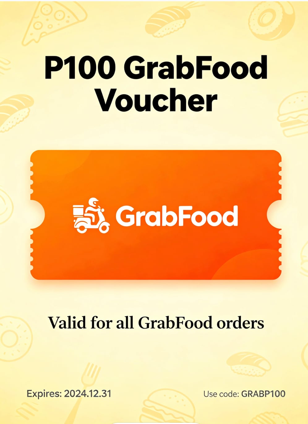 P100 Grabfood Voucher