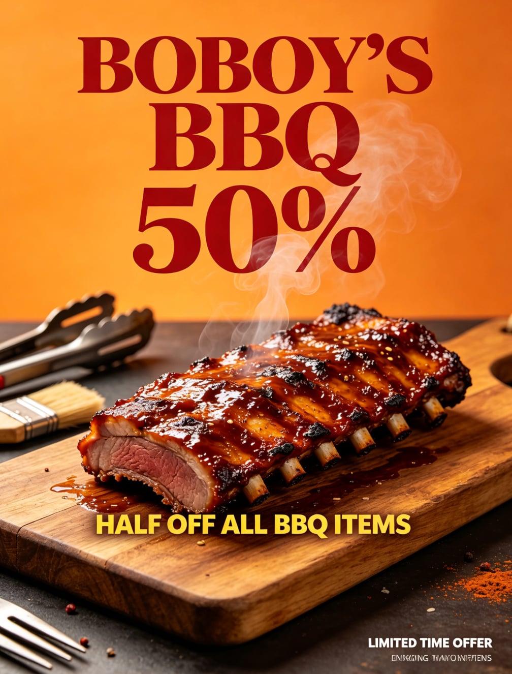 BOBOY'S BBQ 50%