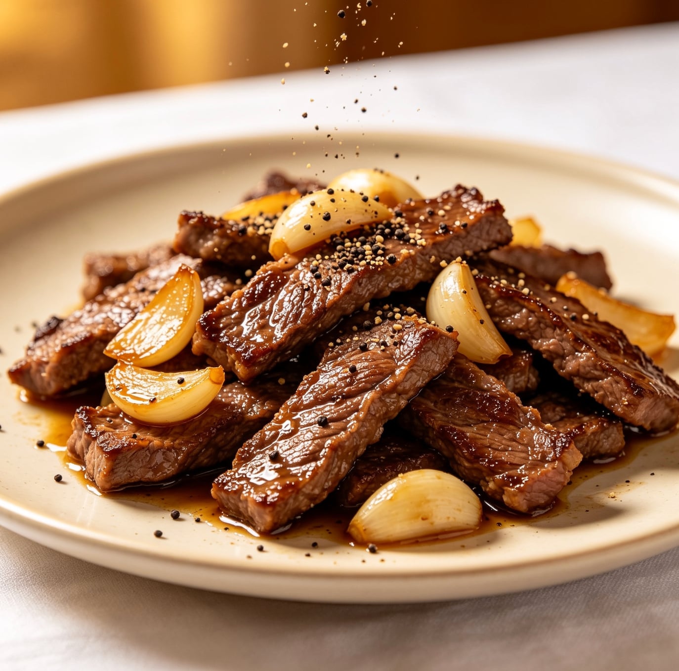 Garlic Pepper Beef