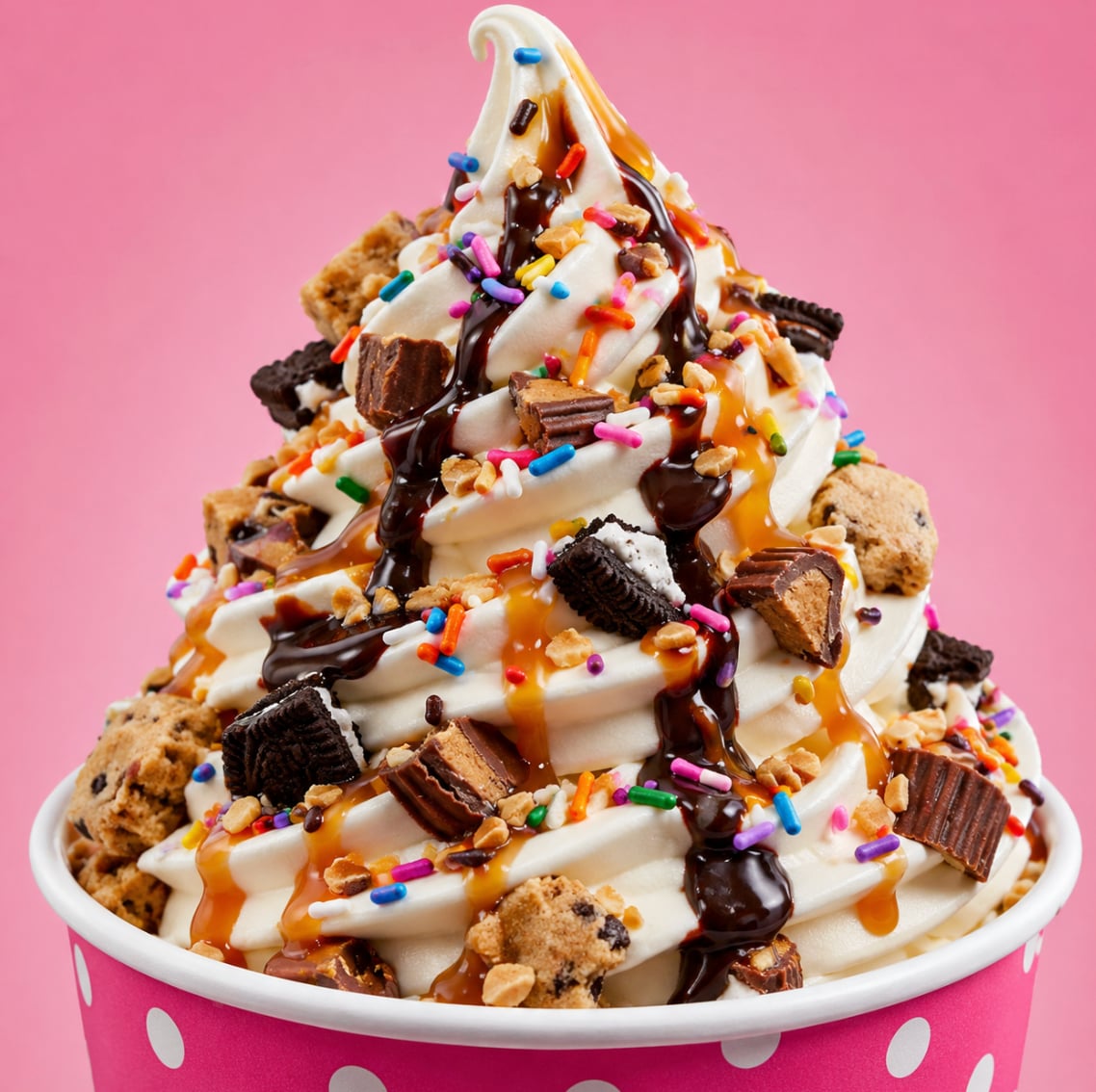 Large Swirl with Toppings