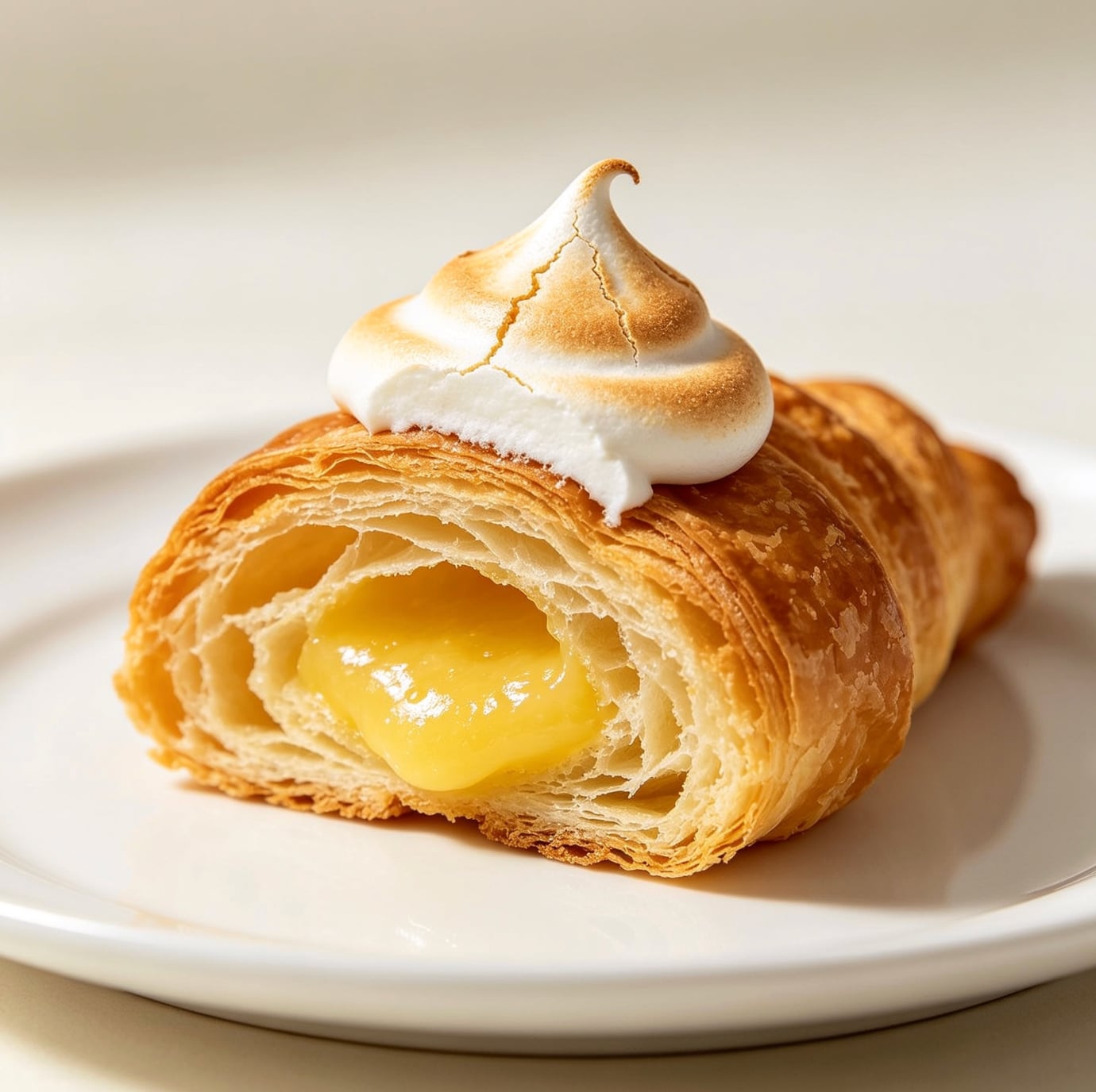Meringue Lemon Croissant