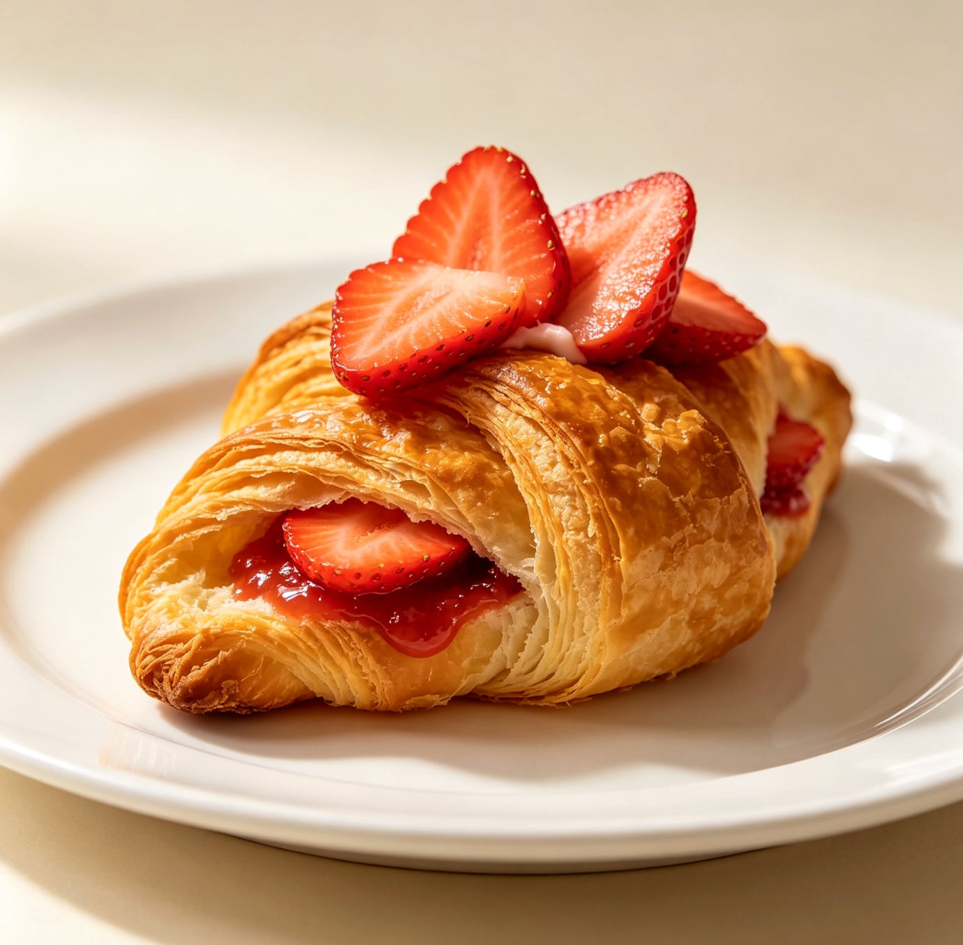 Strawberry Croissant